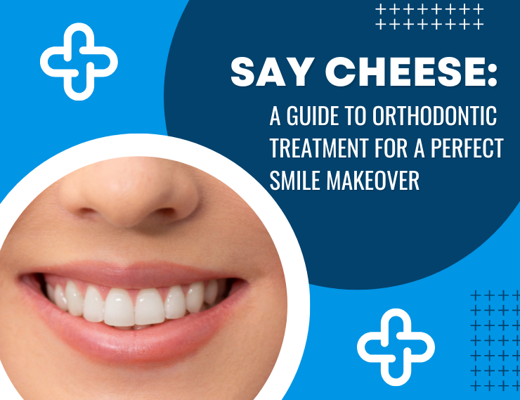 Say cheese a guide to orthodontic treatment for a perfect smile makeover- blog banner images