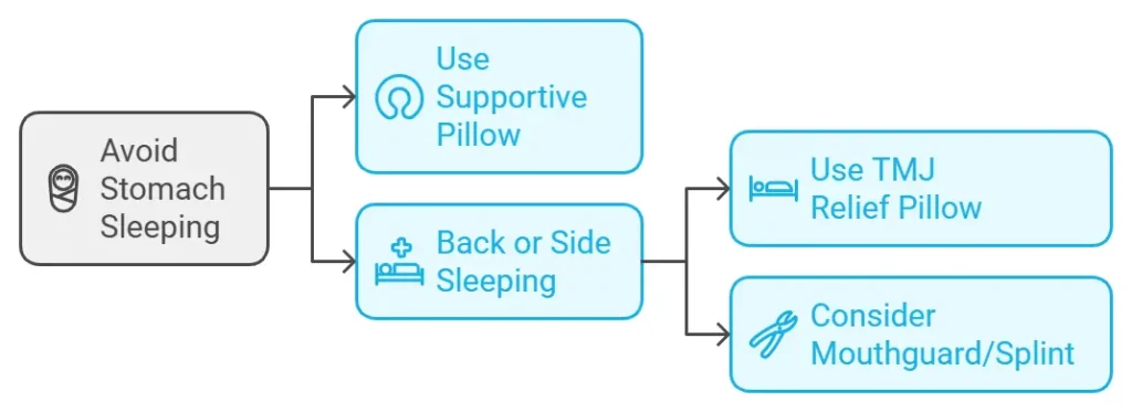 Impact of sleeping position on TMJ pain