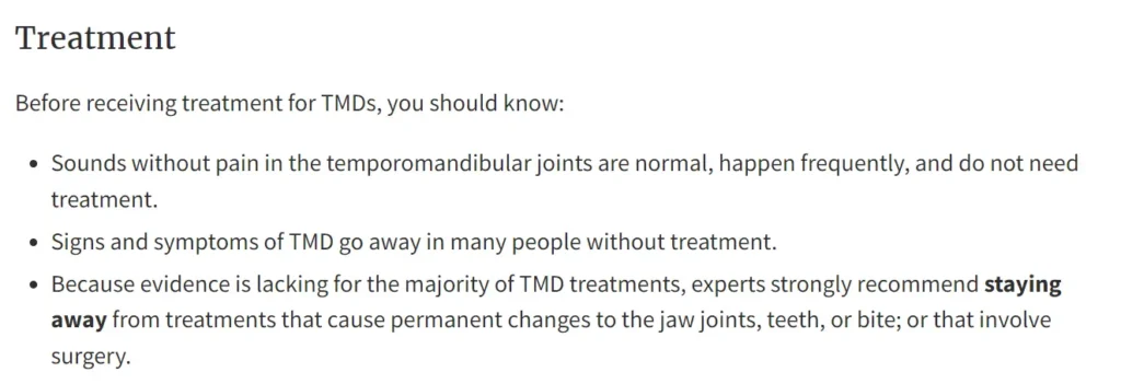 Things you should know before receiving TMD treatment