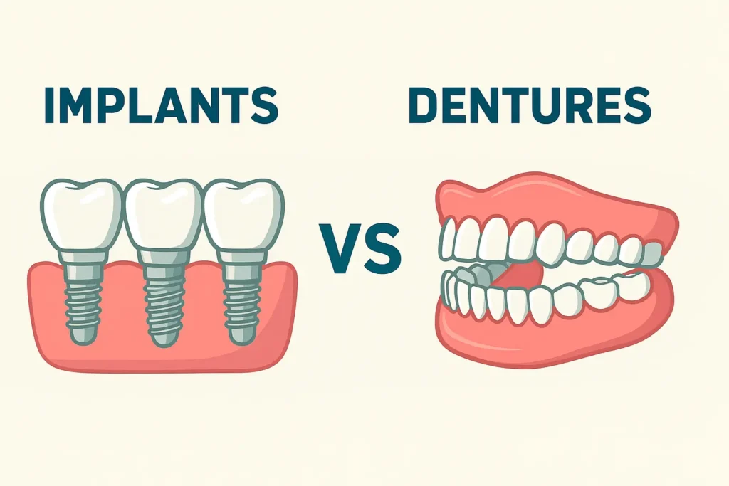 Implants vs Dentures Which Is Right for You (Expert Opinion)- featured image